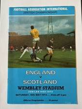 England V Scotland 19 May 1973 Match Programme