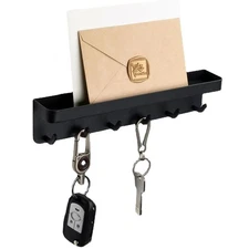 Wall Mount Key Holder,Stainless Steel Key Holder,Self-Adhesive Magnetic Key H...