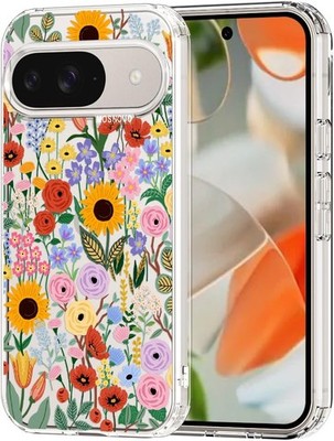 Case for Google Pixel 9 & Pixel 9 Pro, Clear TPU Bumper Phone Case Cover Design
