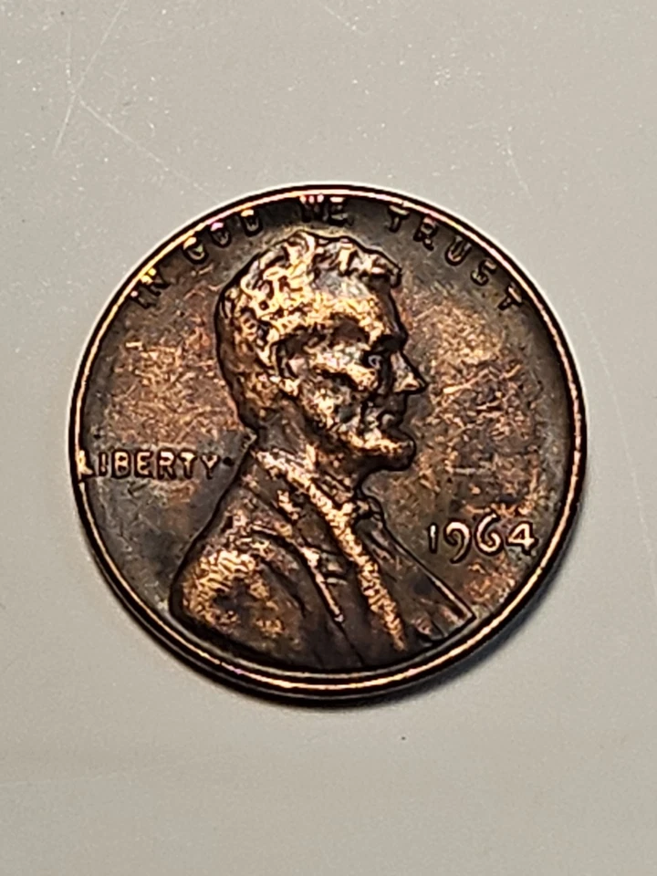 1964 Lincoln Rare Penny Misprint Error, Liberty “L” On Rim — Uncertified - Image 2 of 3