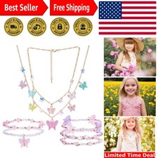 Trendy Adjustable Toddler Necklace and Bracelet Set - Cute Gift for Any Occasion