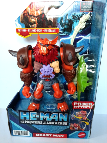 MASTERS OF THE UNIVERSE BEAST MAN FIGURA DE ACCIÓN CON ARMADURA Y ACCESORIOS