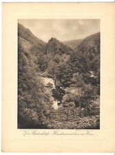 Die Bodeschleife - Heuscheune - Foto von Carl Mittag um 1925 - ca. 28,5 x 21,5cm