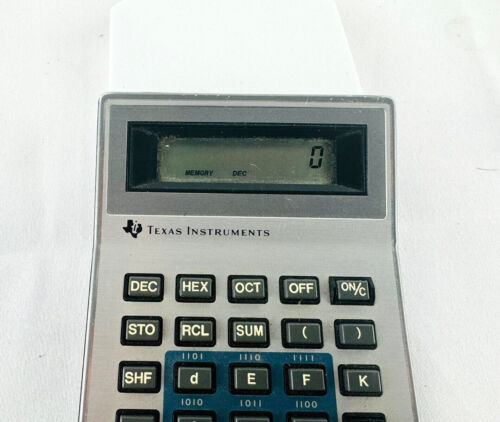 Vintage Texas Instruments TI LCD Programmer Calculator Hexadecimal Computer - Picture 4 of 4