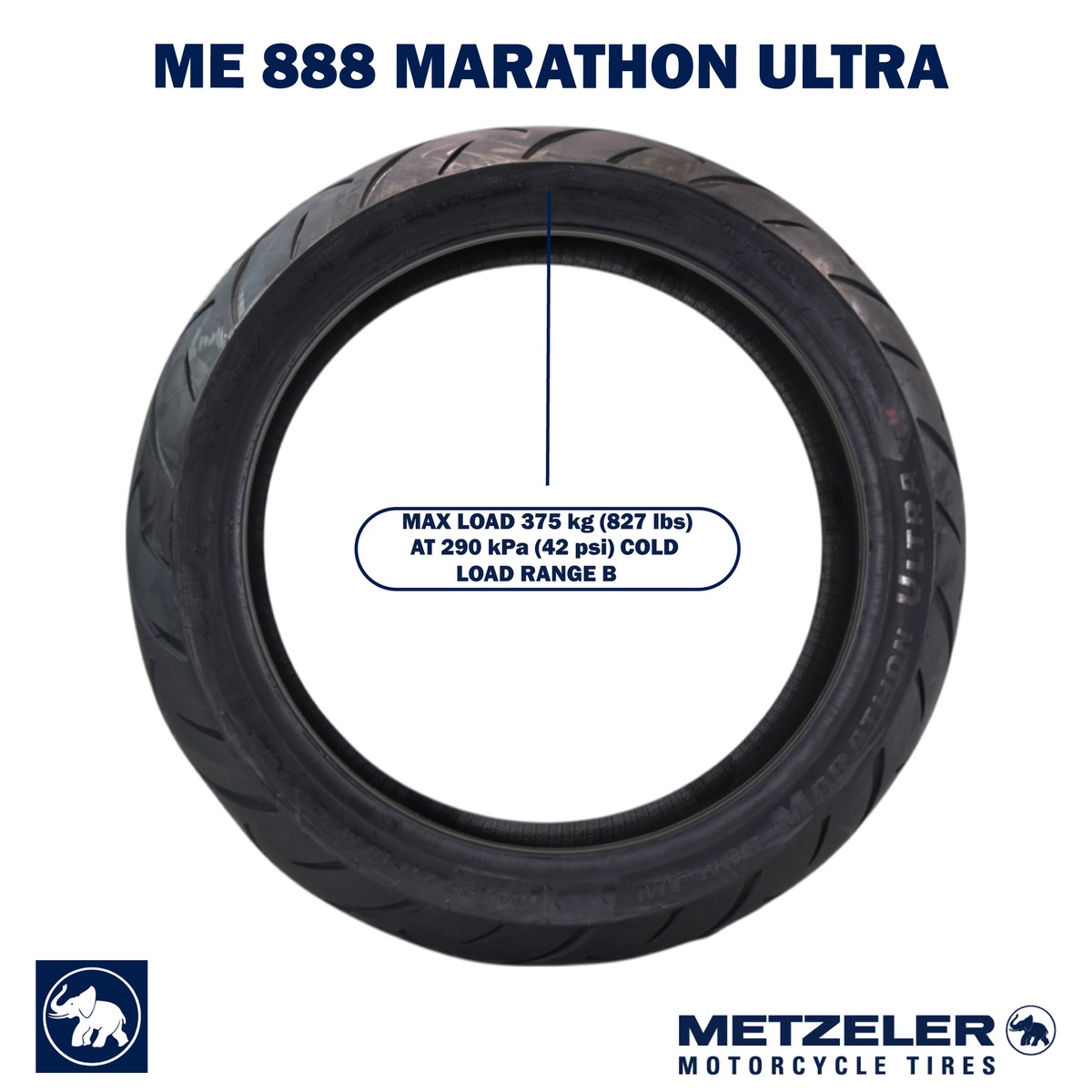 Metzeler ME 888 Marathon Ultra Rear 180/55ZR18 74W Motorcycle Tire