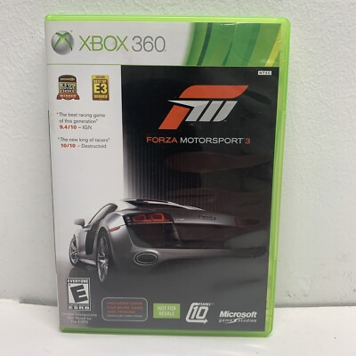 Forza Motorsport 3 (Microsoft Xbox 360) 2 Discs - Complete w/ Manual