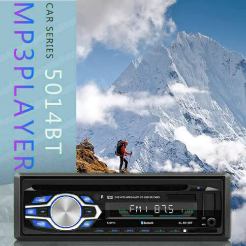 Single 1 Din Car Radio Audio Stereo DVD CD MP3 Player Bluetooth In-Dash Unit FM - Picture 5 of 11