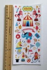 Violette Collection - CIRCUS FUN - 1 Sheet NEW RELEASE Stickers #C250