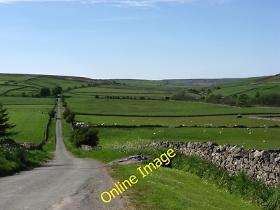 Photo 6x4 Crook Bank Lane Marrick Looking down the steep dip on Crook Ban c2009