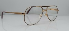 Vintage Michel Montreaux Brown Metal Pilot Sunglasses FRAMES ONLY Korea