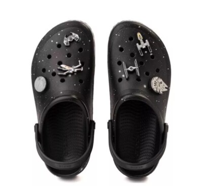 Crocs x STAR WARS  OFF COURT CLOG Men's Black Crocs W/ Jitbits Shoes