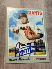 Reyes Moronta Signed 2019 Topps Heritage Card #337 COA San Francisco Giants