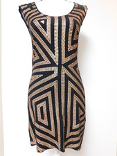 Express Black Bodycon Stretchy Dress with sequins Small