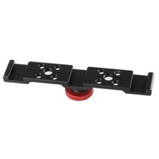 Triple Cold Shoe Mount Plate Bracket for Camera Microphone U2E1