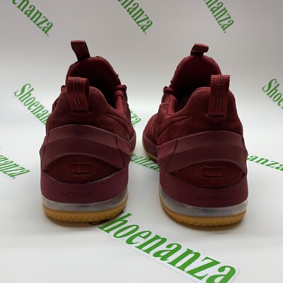 Nike Lebron 13 Low AH8289 600 Team Red Gum Burgundy Suede  display picture 1