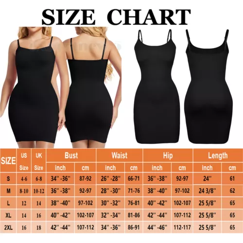 Seamless Shapewear Slips for Under Dresses Women Tummy Control Full Slip Shaper - Picture 16 of 33