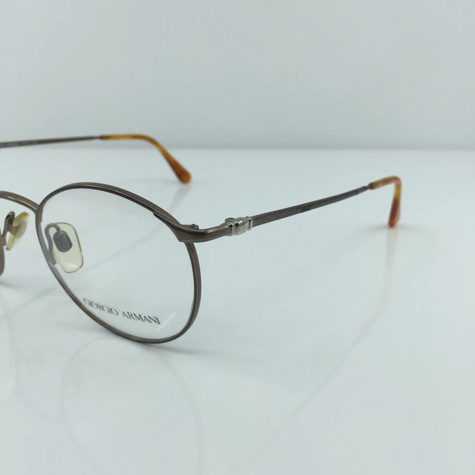 New VINTAGE Giorgio Armani 132 EYEGLASSES GA 132 C. 750 Satin Brown 51-21-135mm - Image 2 of 4
