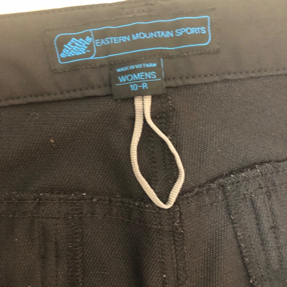 Pantalones negros Eastern Mountain Sports para mujer calce atlético talla 10-R senderismo al aire libre Foto 2 de 4