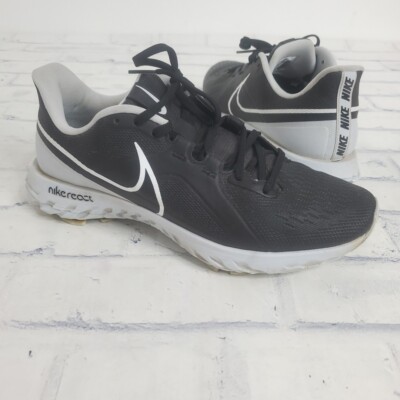 Nike React Infinity Pro Gold Shoes Cleats Mens 10 Black White Comfort CT6620-004