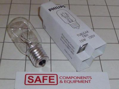 PHILIPS 15T8N Lamp 120V 15W T8 Bulb E17 Intermediate Screw QTY-1 G52