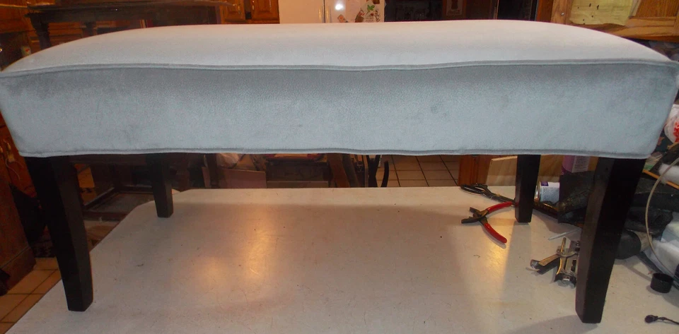 Banco de extremo de cama de nogal (BB-2) Foto 4 de 4