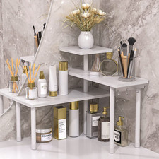 3-Tier Adjustable Corner Shelf, Kitchen Bathroom Spice Rack Countertop Organizer