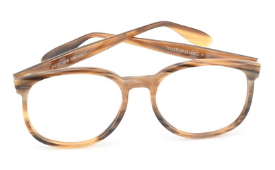 INDIVIDUELL Brille M 186 Echt Horn Büffel Rund Damen Unikat Vintage 80s Germany