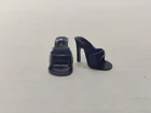 VTG 1960's Barbie Navy Blue Shoes Pair Mules OT Commuter, Busy Gal, Parisienne