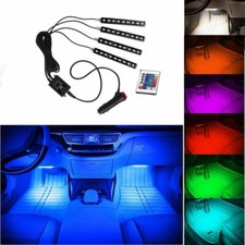 Led Car Floor Mats Light Car Interior Rgb Atmosphere Lamp Decoration Light