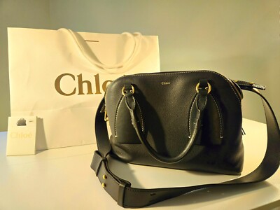 Chloe Daria Bag, Medium, Black, New | eBay