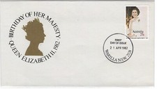 Australia 1982 to 1986 - Queen Elizabeth II Birthday, Official APO FDC's (4)