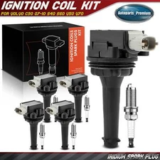 5x Ignition Coil & 5x Iridium Spark Plug Kits for Volvo C30 07-10 S40 S60 V50
