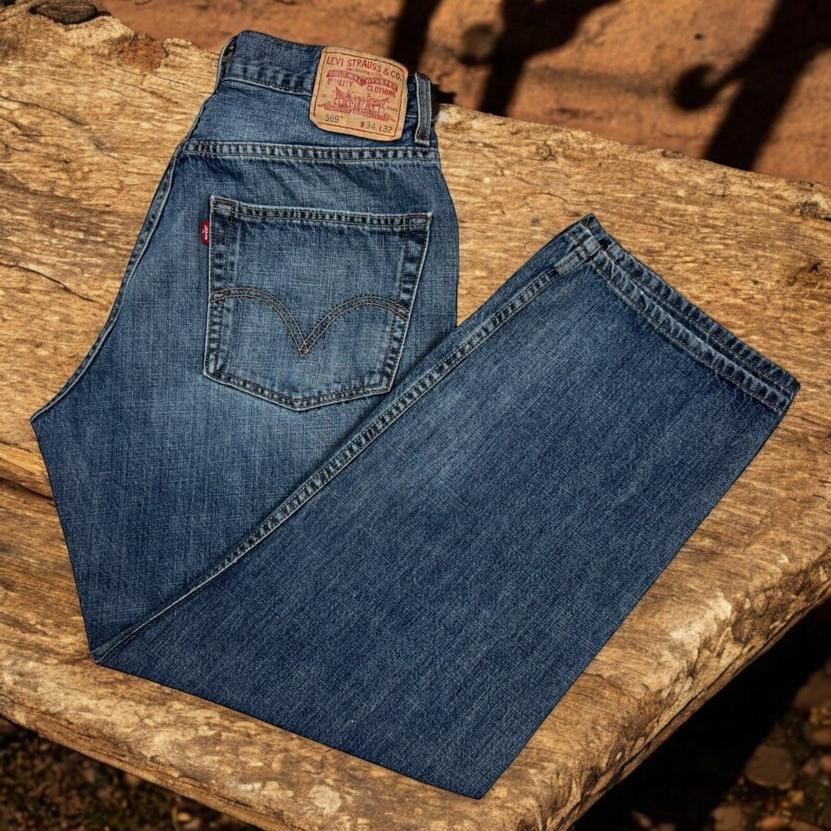 Levi’s リーバイス　569 濃紺W31 L31 y2k Vintage Deadstock Y2K Levi's Loose Straight 569 Dark Blue