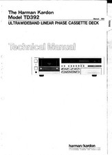 Service Manual Guide For Harman Kardon TD 392