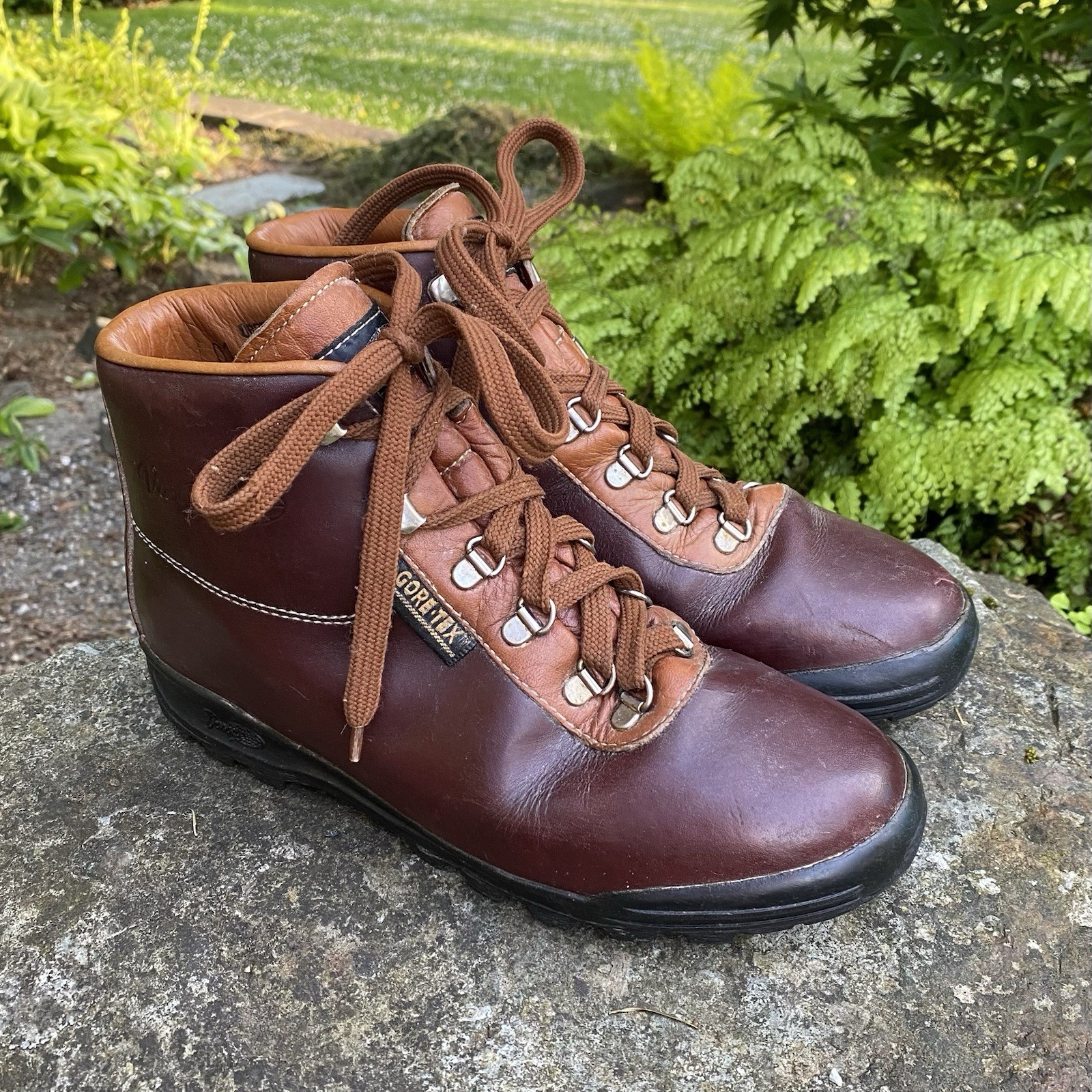 Vasque Hiking Boots Sundowner Skywalk Leather Made Italy Goretex Women’s 8.5 N-image