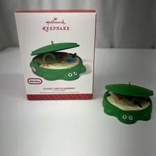 Hallmark Keepsake 2014 Little Tikes Classic Turtle Sandbox Christmas Ornament