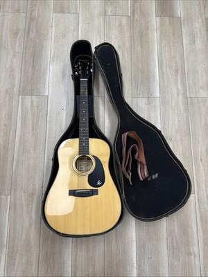 Epiphone By Gibson PR-300 Korea Acoustic Guitar w/ Case Case Poor Cond