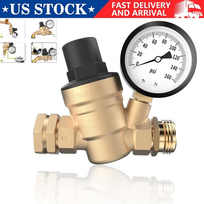 #ad RV Water Pressure Regulator Valve for Camper Regulate Valves with Strainer Mad $23.99