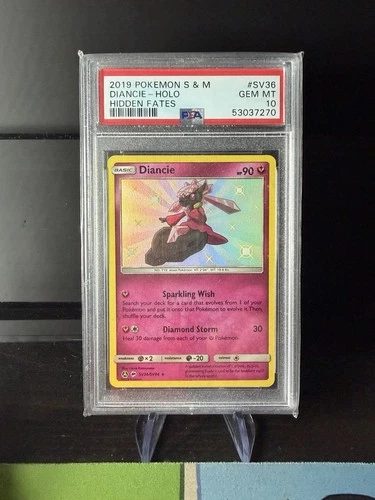 Pokemon DIANCIE SV36/SV94 PSA 10 | SHINY | Gem Mint | Hidden Fates | 2019