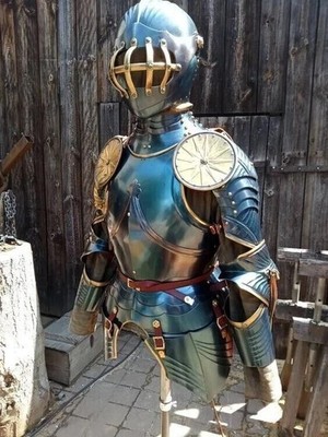 Mittelalter LARP Ritter Rüstung Gothic 15. Jahrhundert Halbkörper Rüstung Kostüm