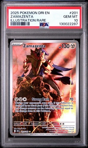 Pokémon Zamazenta 201/182 Sv10: Destined Rivals Holo PSA 10