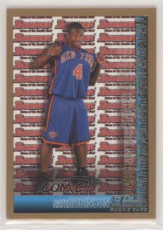 2005-06 Bowman Draft Gold Nate Robinson #124 0o8k