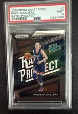 2024 prizm draft picks paige buekers #2 Rated Prospect UCONN psa 9