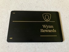 WYNN REWARDS BLACK SLOT CLUB PLAYERS CARD BLANK NO NAME
