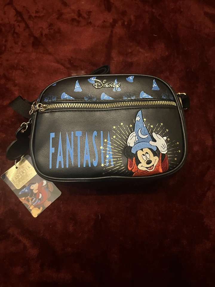 Mickey Fantasia Black Embroidered Crossbody Bag - Image 2 of 4