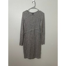 Express Women's Grey Marled Long Sleeve Knit Dress Size Small