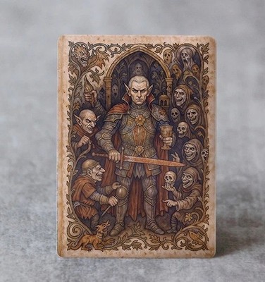 Edgar Illuminated Manuscript | MTG Satirical Altered Fan ARt