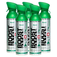 Boost Oxygen Large Natural 10L Canister Respiratory Support for Aerobic