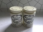 2 Vintage Collectable James Keiller & Son Dundee Marmalade Jar Milk Glass & Lid