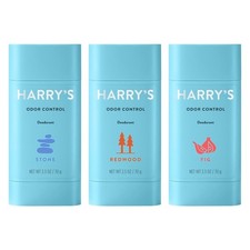 Harry's Men's Deodorant 3 Pack Aluminum Free 24 Hour Odor Control for Sensiti...
